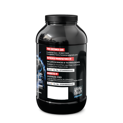 Huvaan Pro Mass Gainer 2 kg - Cream Cookie & Banana Huvaan Pro Mass Gainer 2 kg - Cream Cookie & Banana