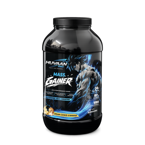 Huvaan Pro Mass Gainer 2 kg - Cream Cookie & Banana Huvaan Pro Mass Gainer 2 kg - Cream Cookie & Banana