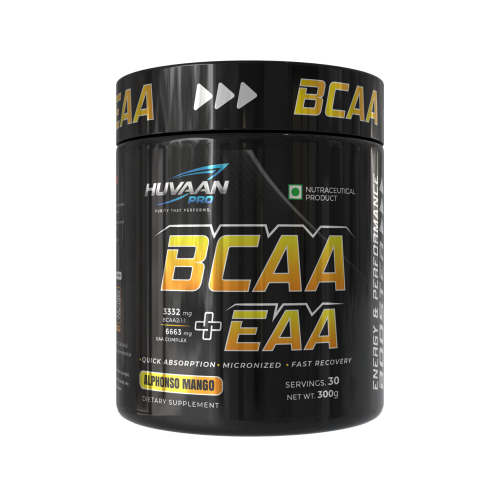 Huvaan Pro BCAA + EAA 300 g - Alphonso Mango Huvaan Pro BCAA + EAA 300 g - Alphonso Mango